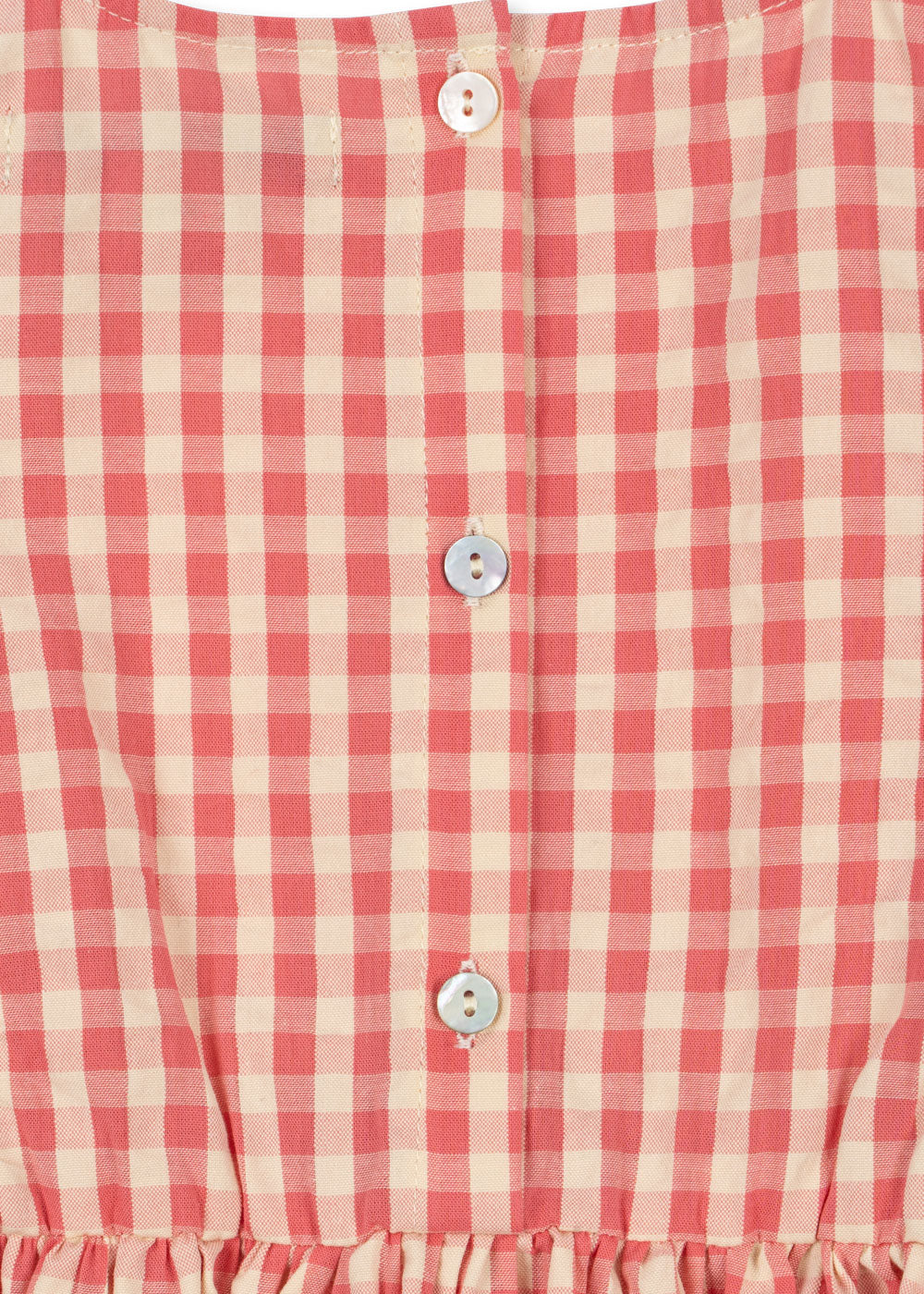 Kim kjole - flamingo plume check - 12M