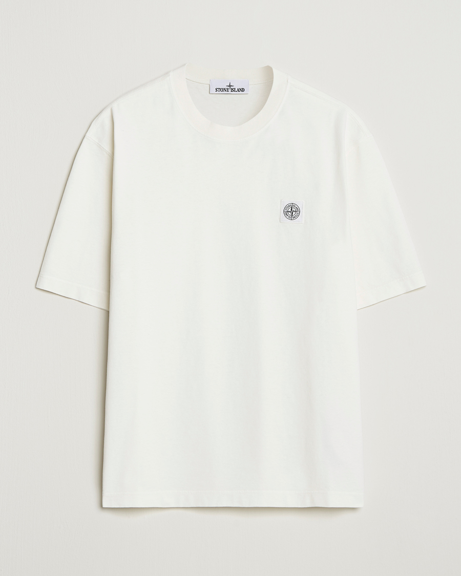 Stone Island Combed Organic Cotton T-Shirt Ivory