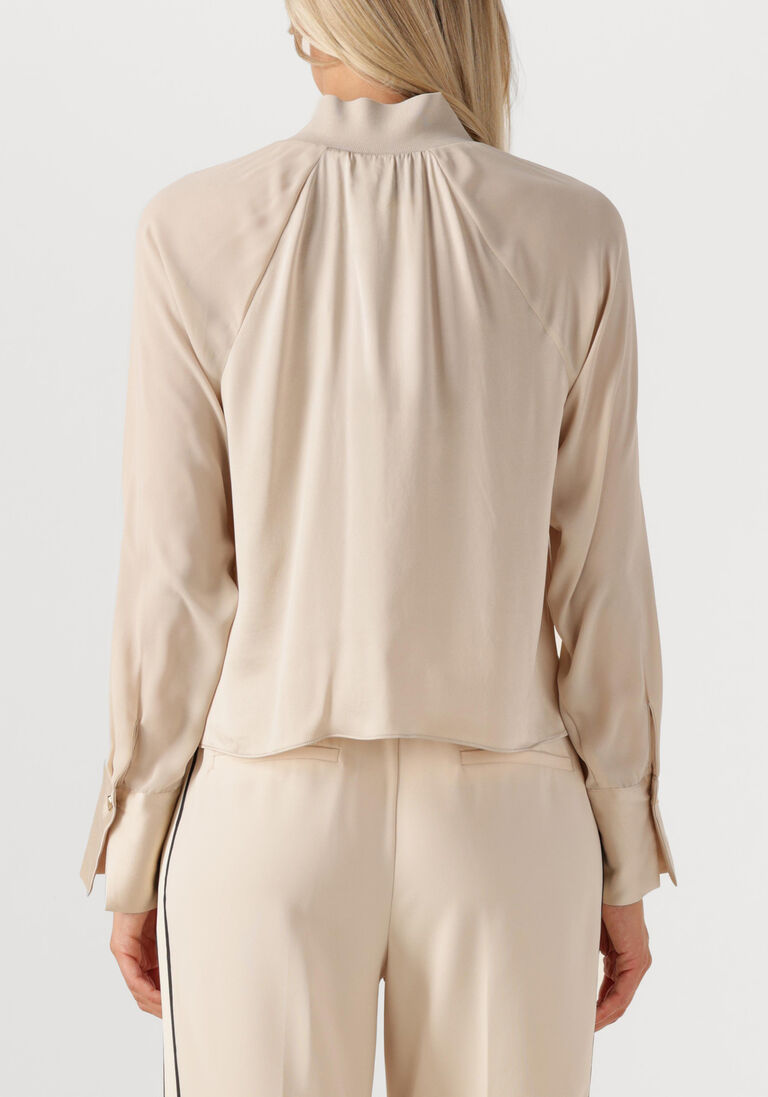 beige dante6 blouses estela silk mixed top