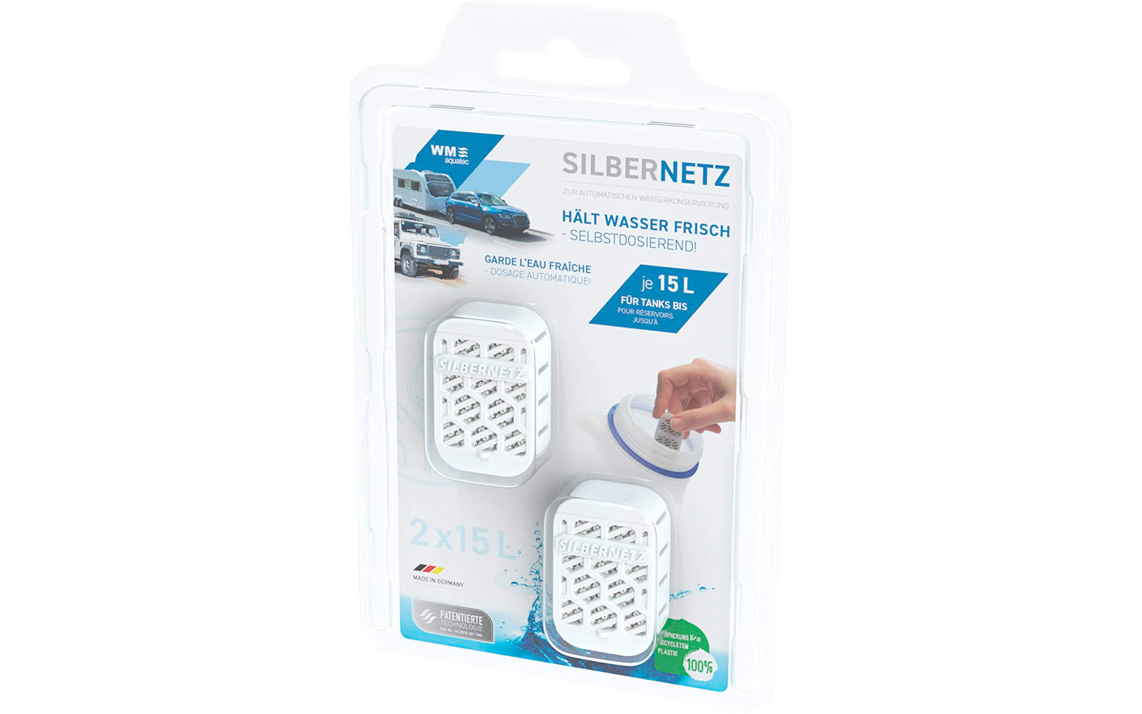 WM Aquatec Silbernetz flex Wasserkonservierung bis 15 Liter