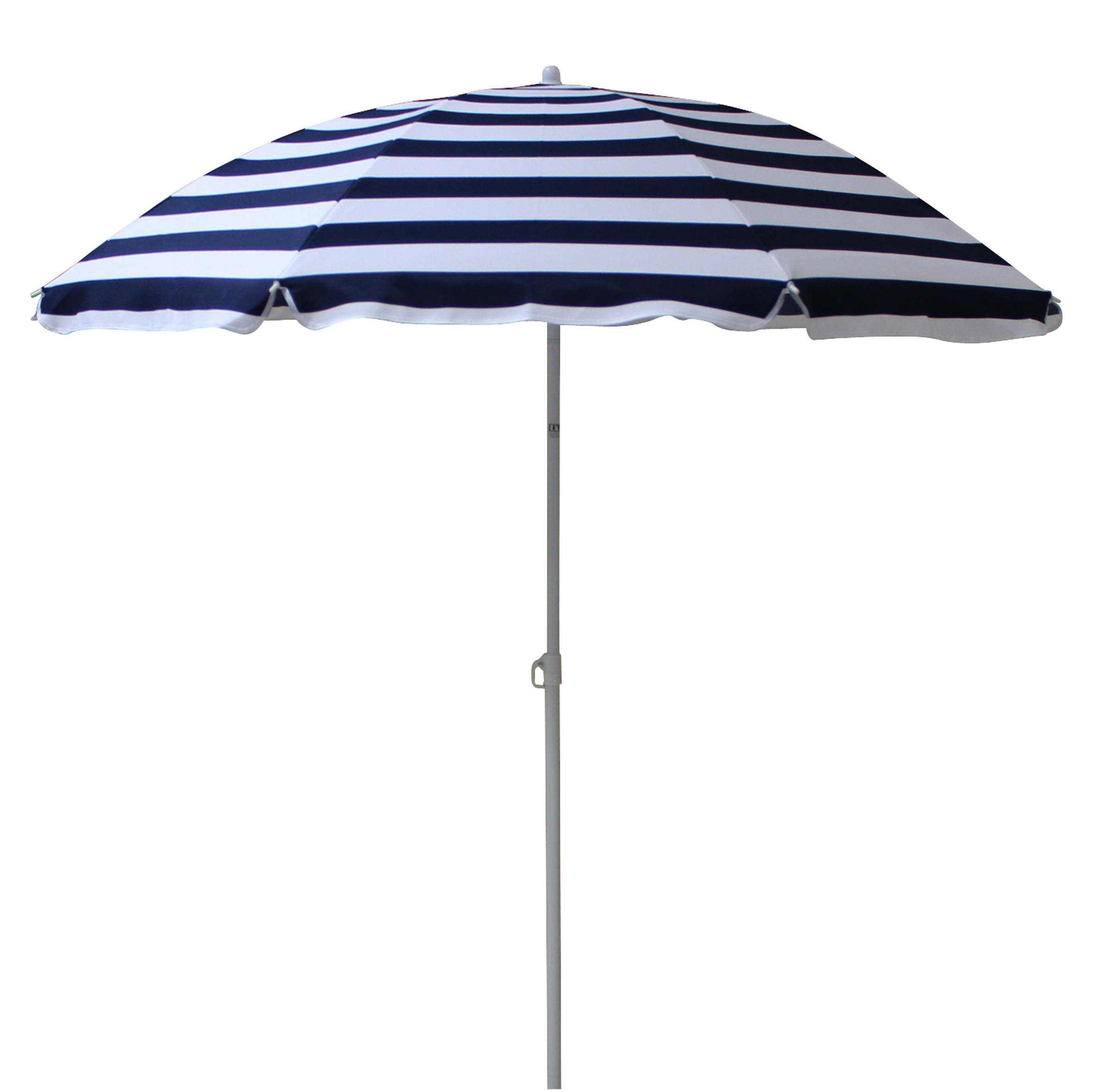 Sonnenschirm - blau-weiß - Knickfunktion