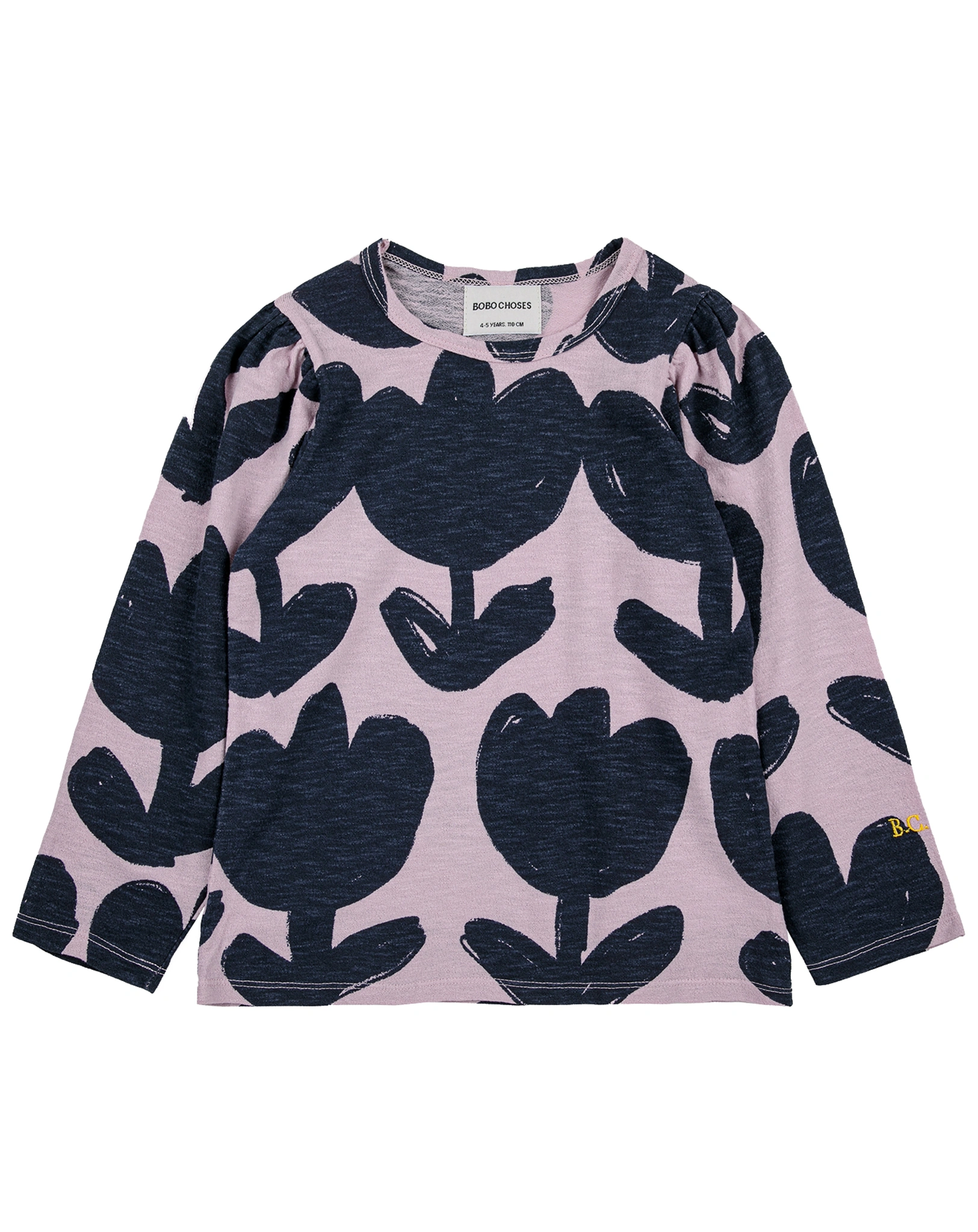 Langarmshirt FLOWERS ALL OVER in lila