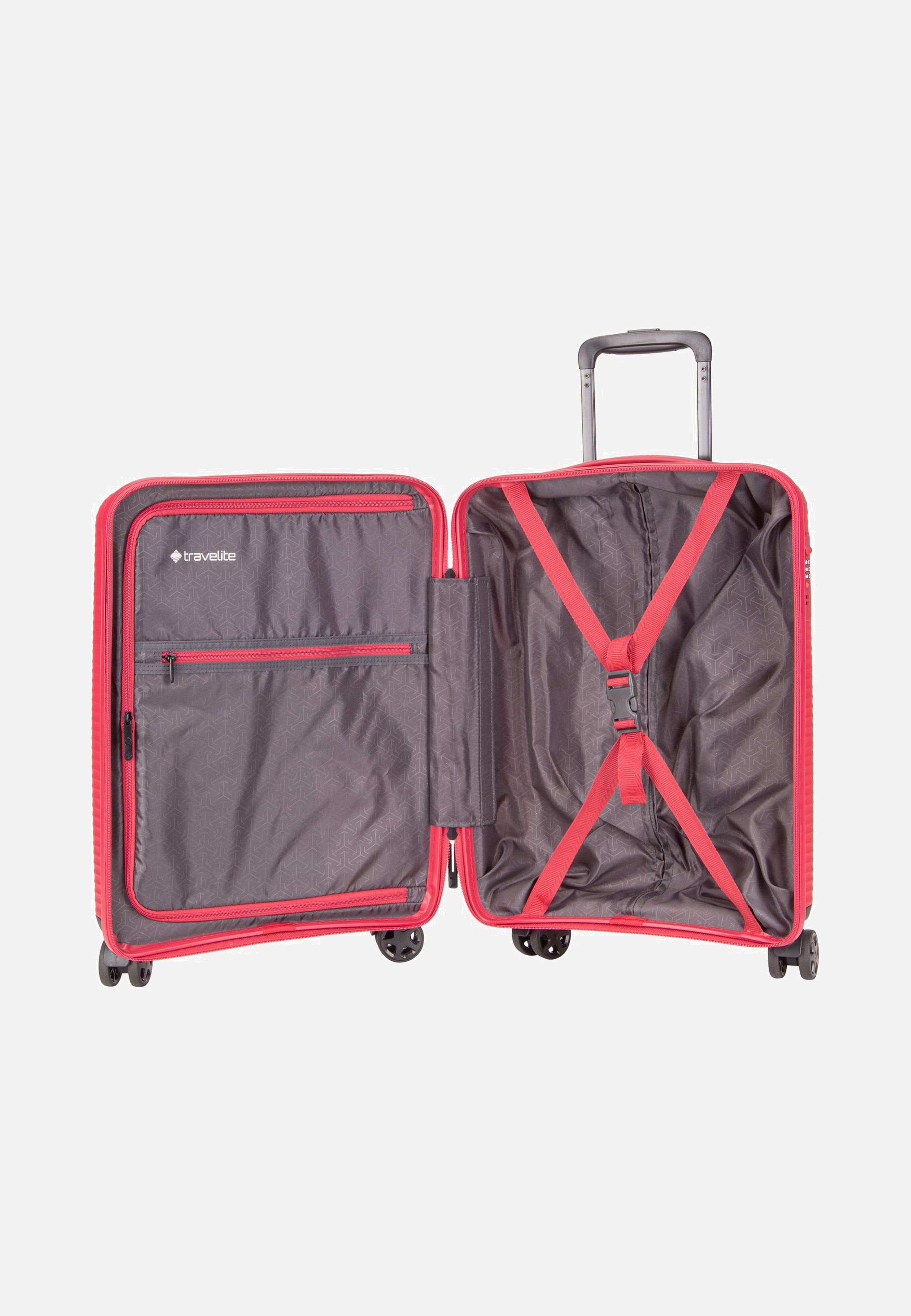 Air Stripe Trolley 4w S Red - Koffer