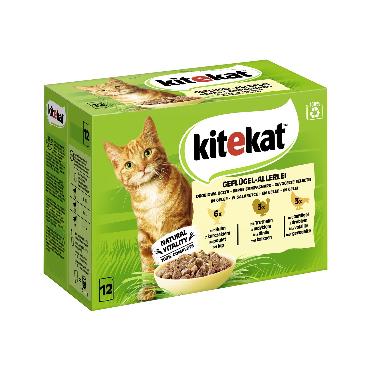Kitekat Multipack Geflügel-Allerlei in Gelee 12x85g