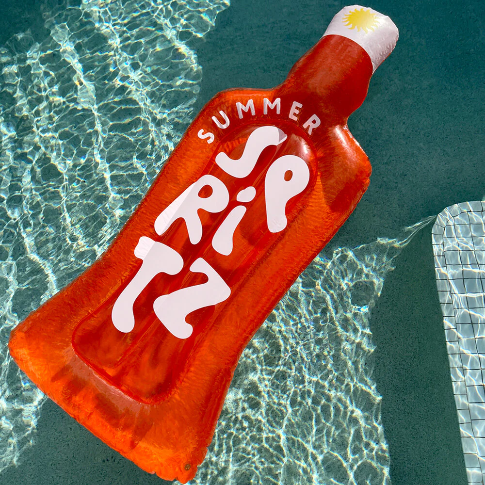 SUNNYLiFE  Aperol luftmadras - rød/orange