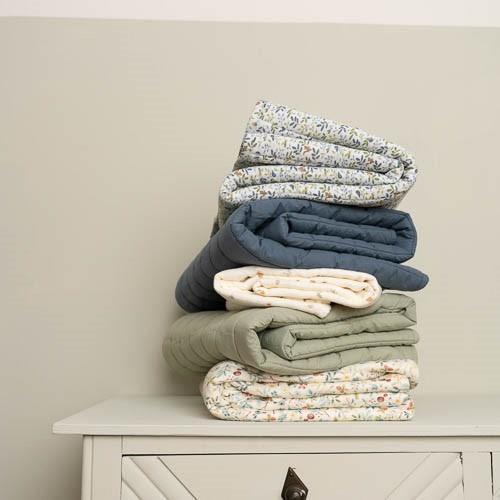 Bassinet blanket Dark Blue kopen? | Little Dutch
