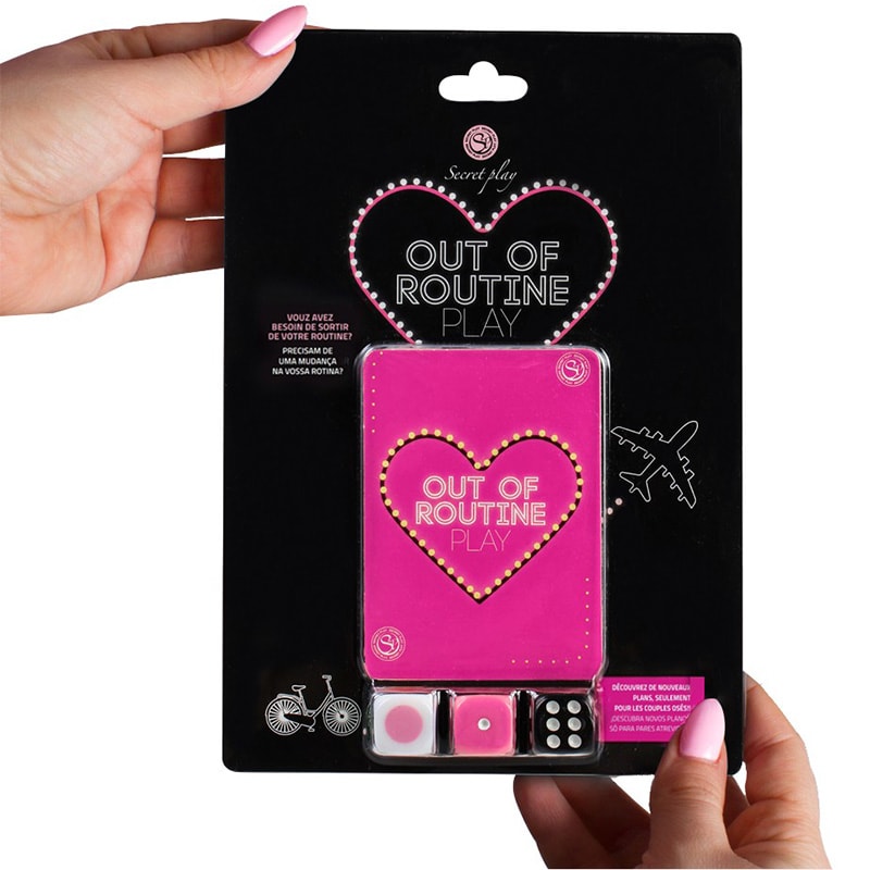 Jeu coquin - Out of Routine - 72 cartes & 3 dès