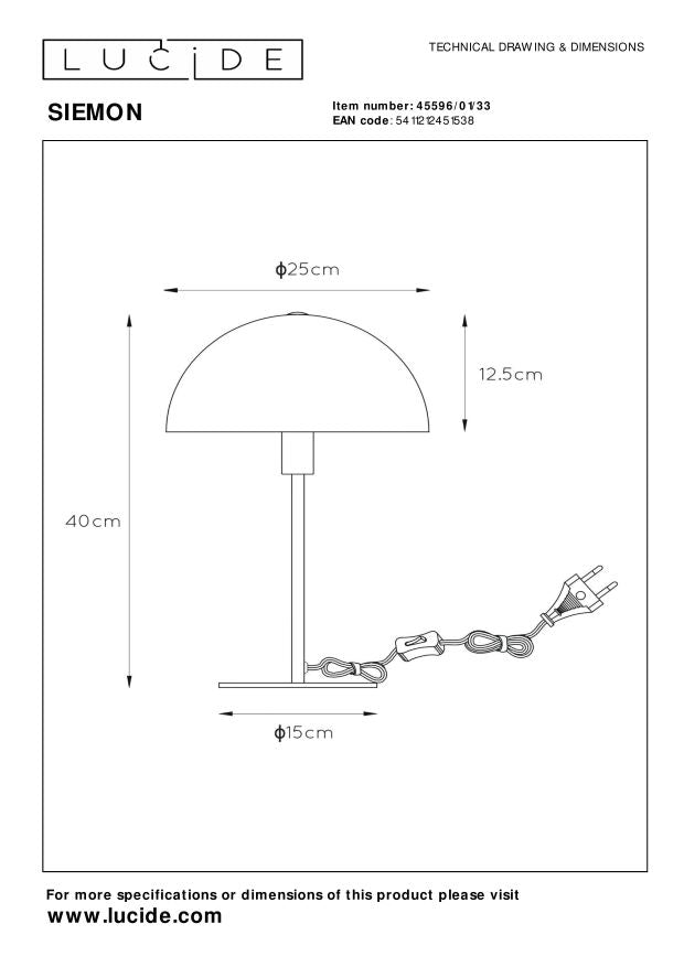 Siemon tafellamp groen