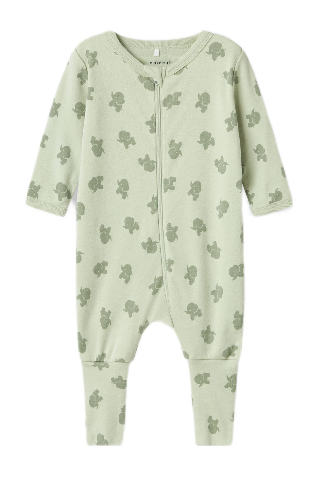 NAME IT pyjama NBMNIGHTSUIT - set van 2 groen