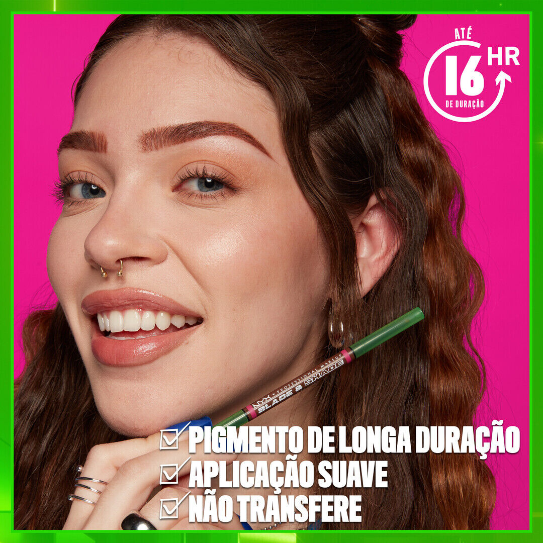 NYX Professional Makeup  Blade N Shade - Lápis de Sobrancelhas Nano