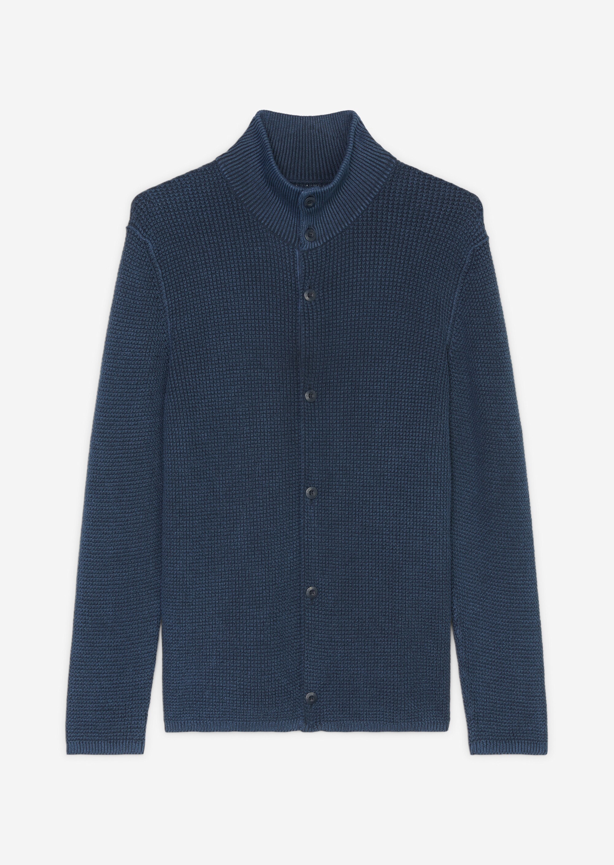 Strickjacke regular aus Bio-Baumwolle mit Struktur