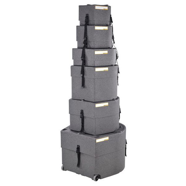 Hardcase HRockFus6 F.Lined Set Granite