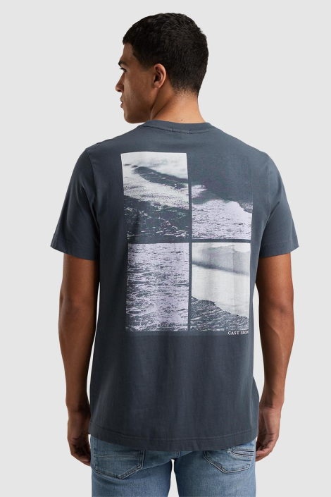 Cast Iron blauwe heren t-shirt