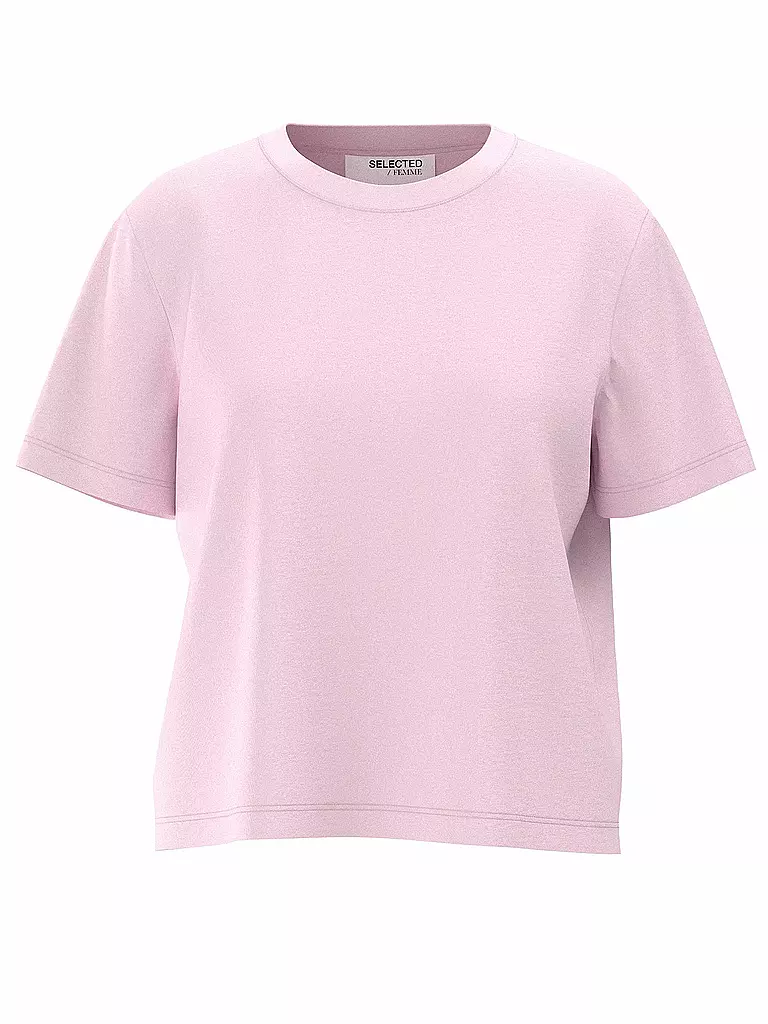 SELECTED FEMME T-Shirt Boxy Fit SLFESSENTIAL pink