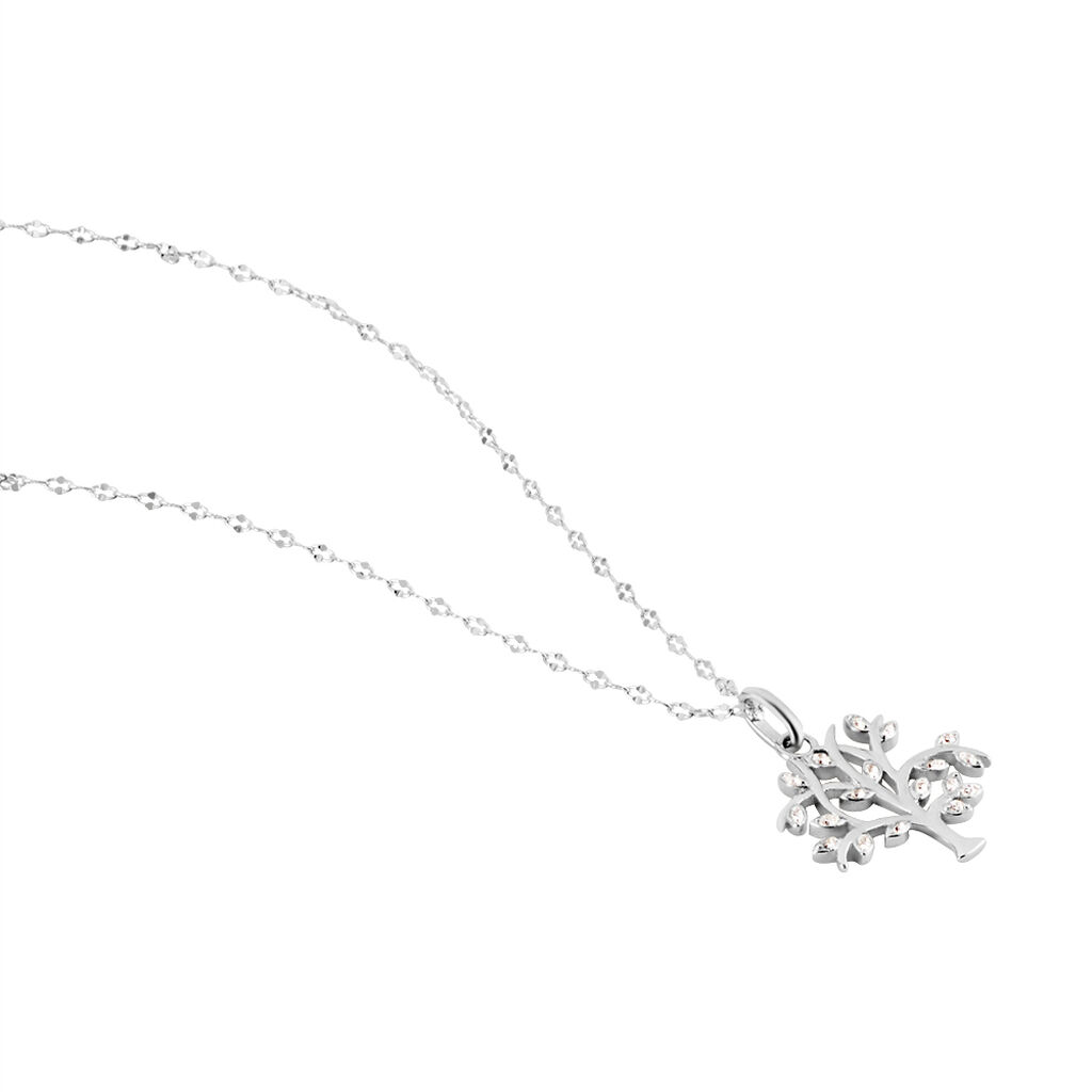 Collier Argent Shandelle Oxydes De Zirconium