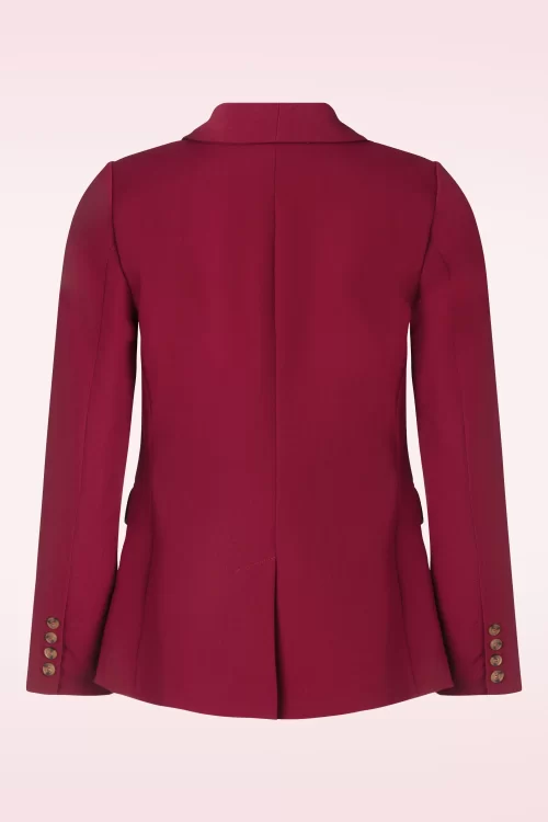 King Louie Brooke Marple blazer in rumba rood
