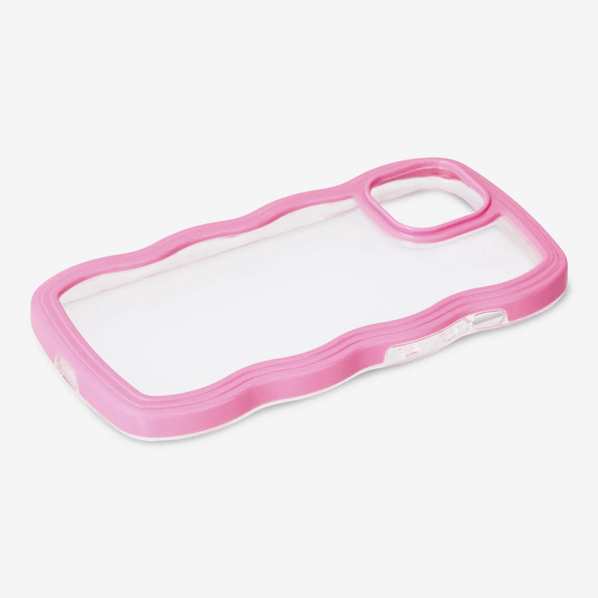Pink bølget cover til Iphone 15