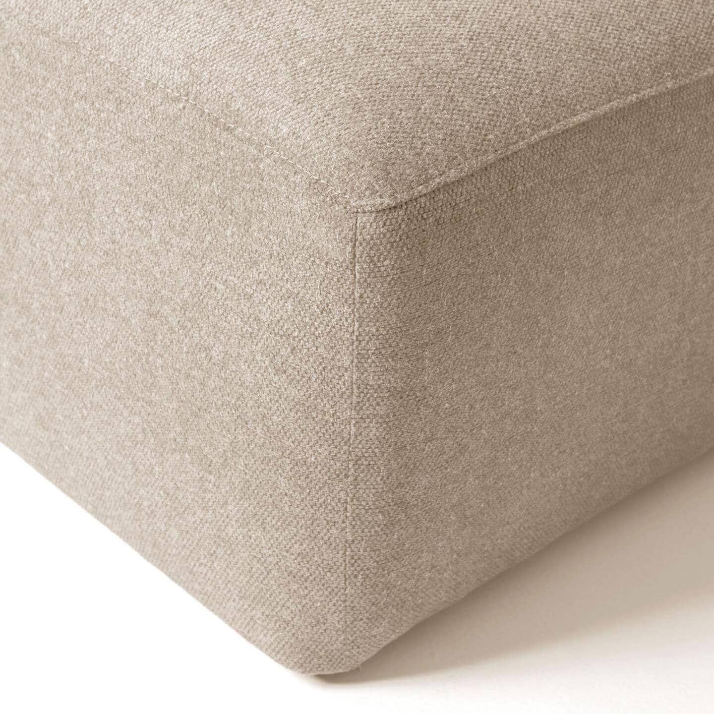 Kave Home Polsterhocker BLOK beige