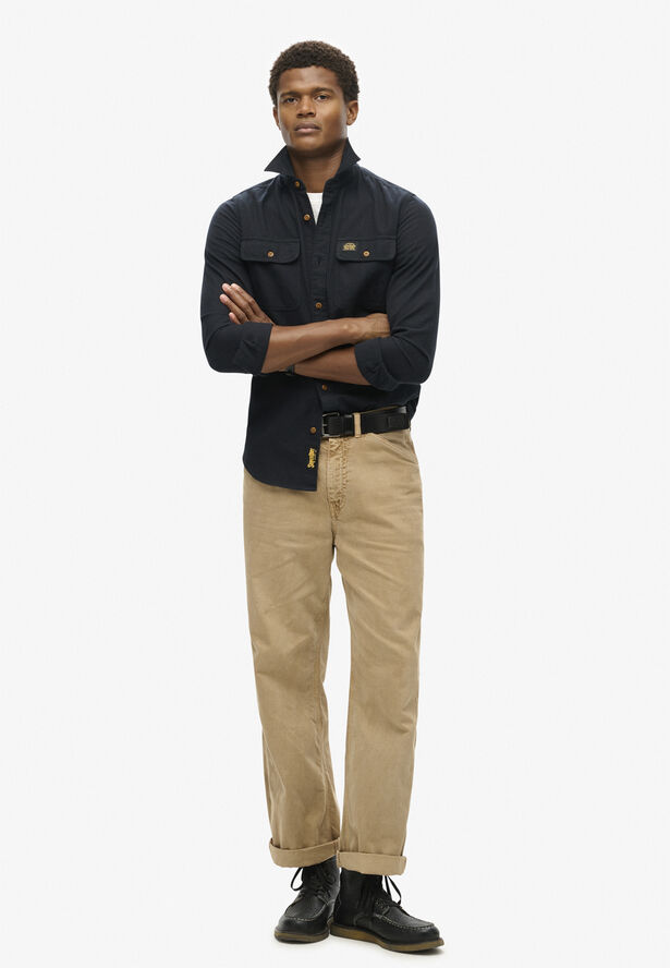 Superdry FLANNEL WORKWEAR SHIRT Jet black