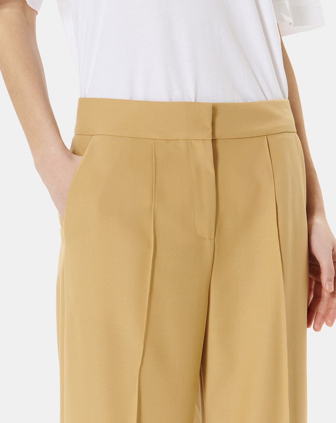 Zapa Pantalon en Laine mélangée Pervenche noisette