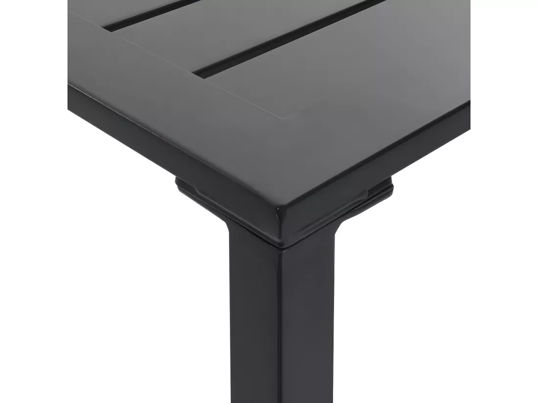 Prolenta Premium - Table de bar noir 100x50x110 cm acier enduit de poudre