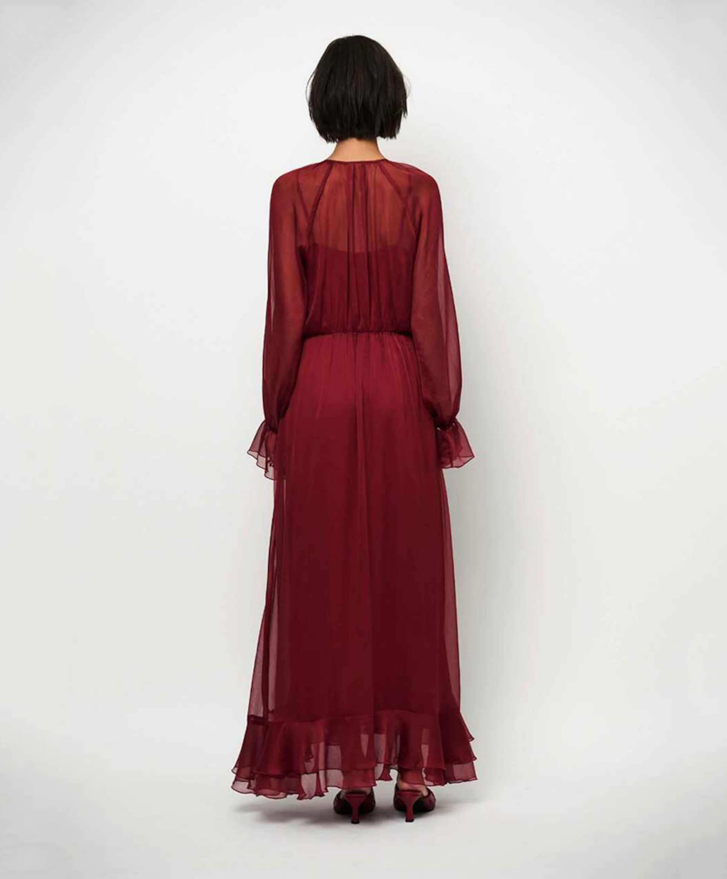 Dante6 Dames jurk bordeaux