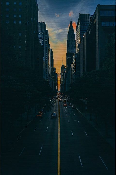 Schilderij City Life 006