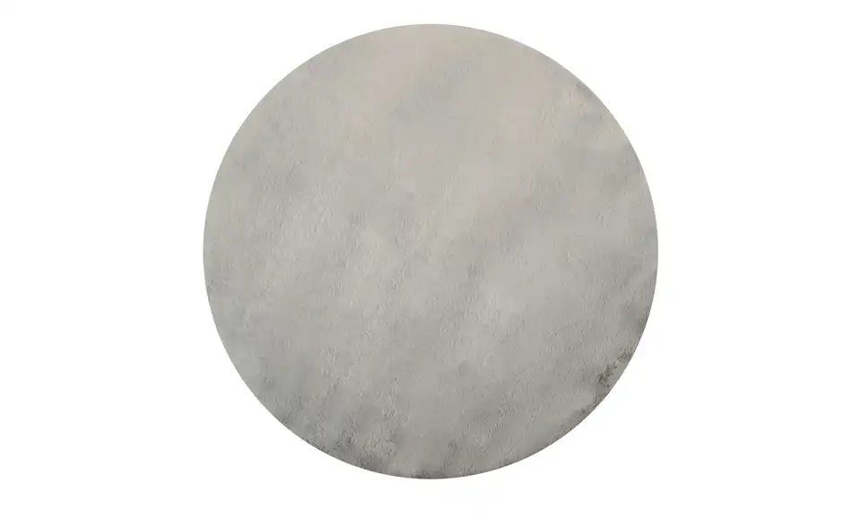 como Hochflorteppich Ø 120 cm Grau