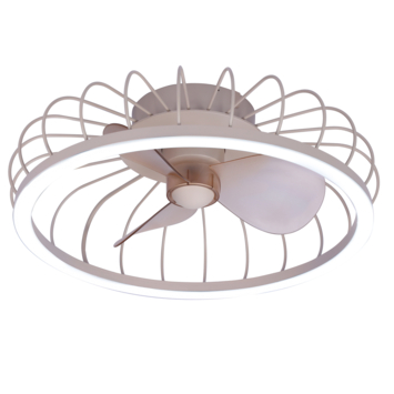 Brilliant plafondventilator Arezzo met lamp 36W beige