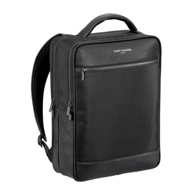 Saint-Martin - Sac à dos pour ordinateur noir Jules - 2 compartiments - 15,6