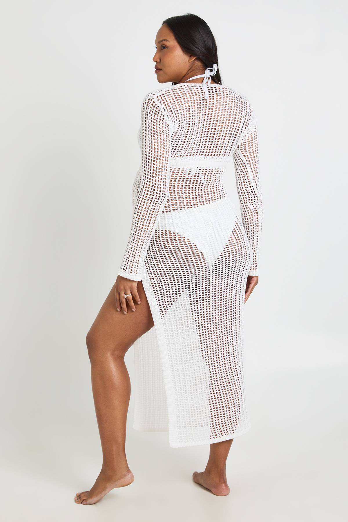 boohoo Robe Maxi De Plage En Crochet Pour Femme Enceinte