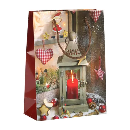 Idena Geschenktasche Weihnachten, 1 Stück, 5-fach soritert