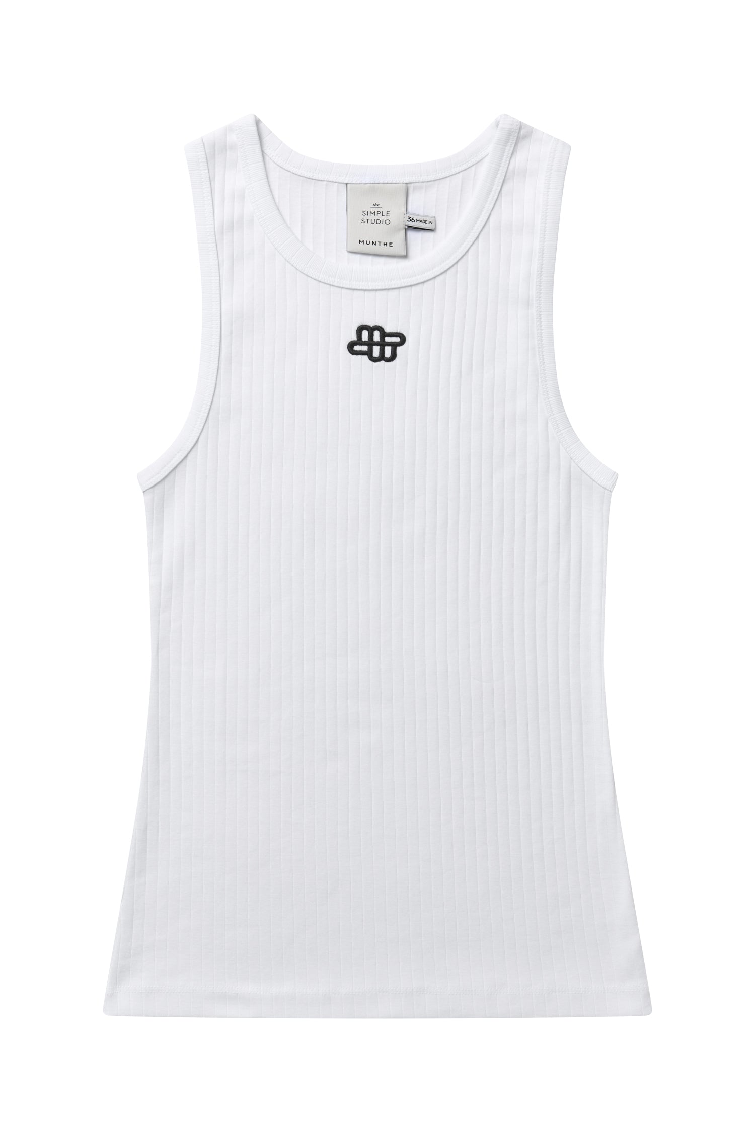 MUNTHE  Tezza Logo tank top - hvid