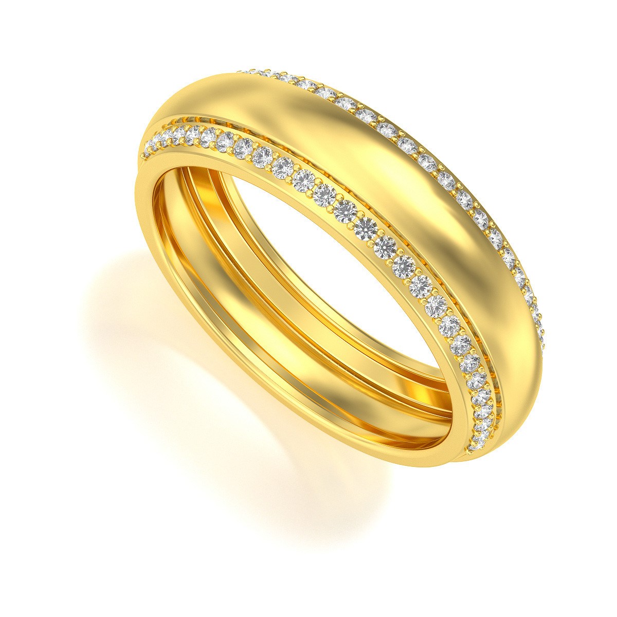 Alliance ADEN Homme Or 585 Jaune Diamants 4.738grs
