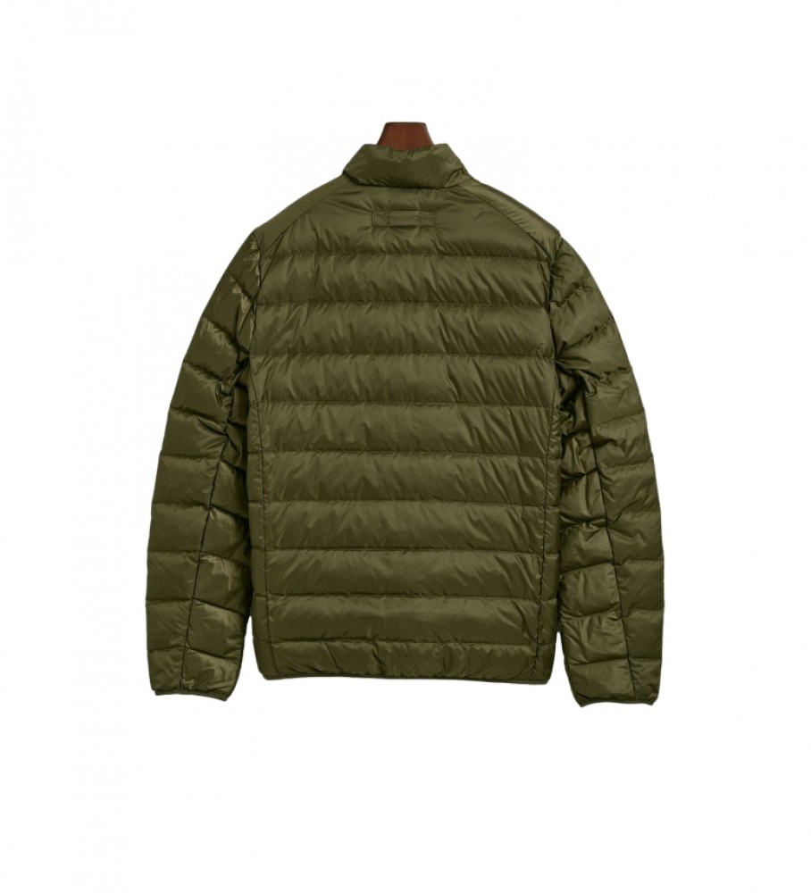 Jaqueta de plumas verde leve Gant