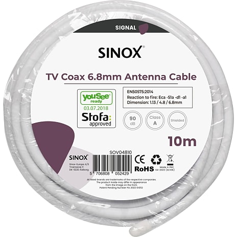 Sinox antennekabel 10 meter