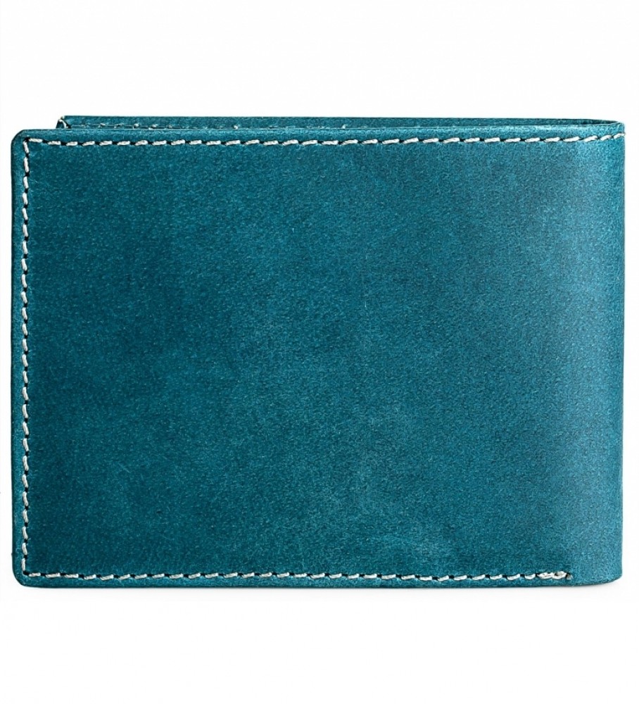 Carteira de couro Lois 201711 Azul - 11 x 8,5 cm -