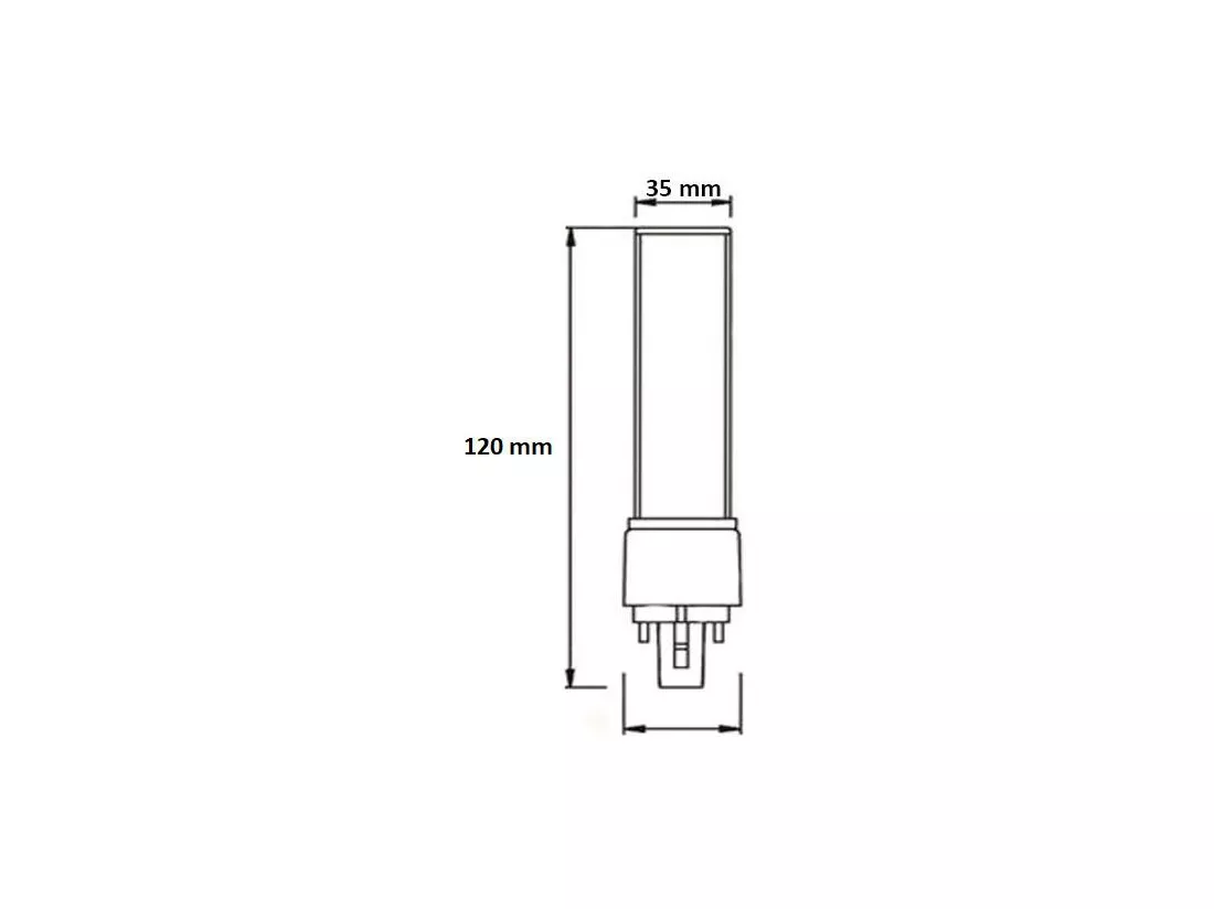 Ampoule LED G24 7W 700lm 5000K Blanc froid