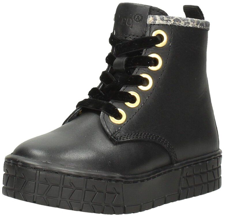 Keq Meisjes veterschoenen zwart
