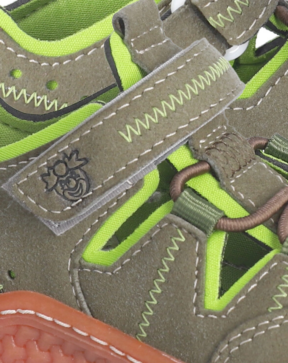 Barfußschuhe JERRY in oliv/acido