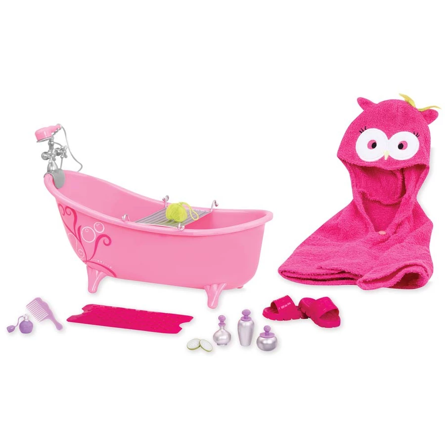 Our Generation Badewanne Pink mit Accessoires Mehrfarbig