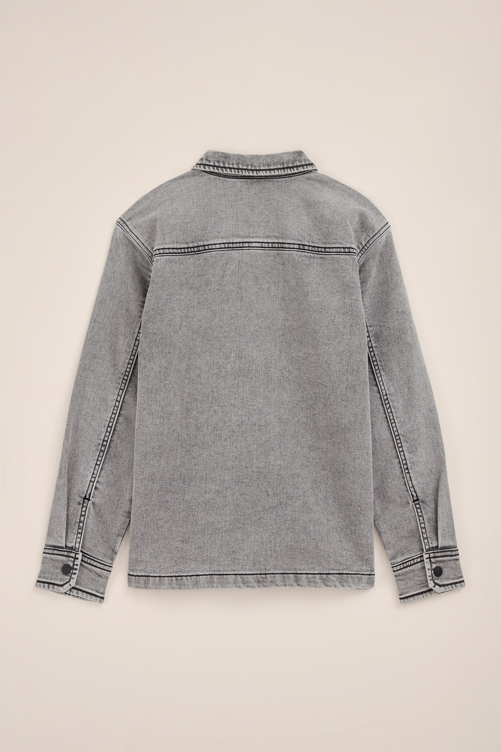 Jongens denim overhemd van jog denim Salty Dog Lichtgrijs