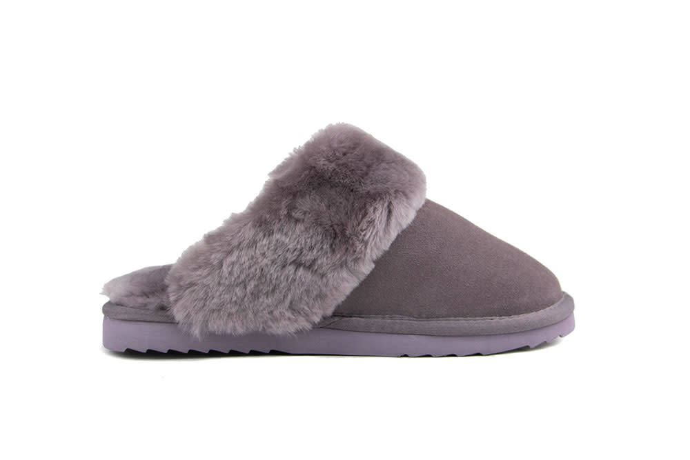 Warmbat Pantoffels Flurry Plum Suede