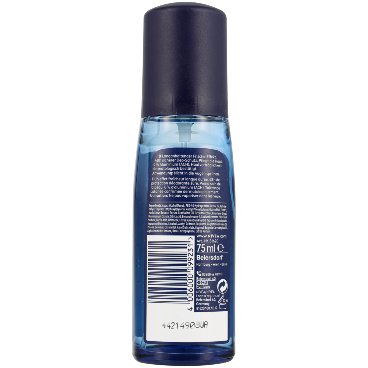 Nivea Fresh Active Deo Vapo Male