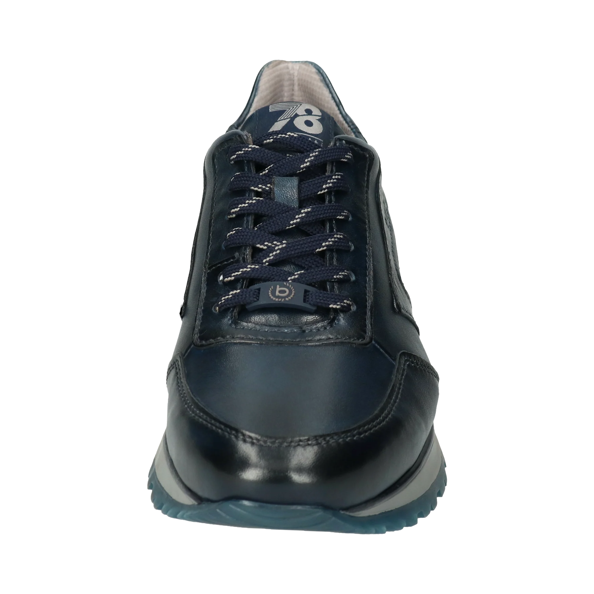 Leder Sneaker dunkelblau
