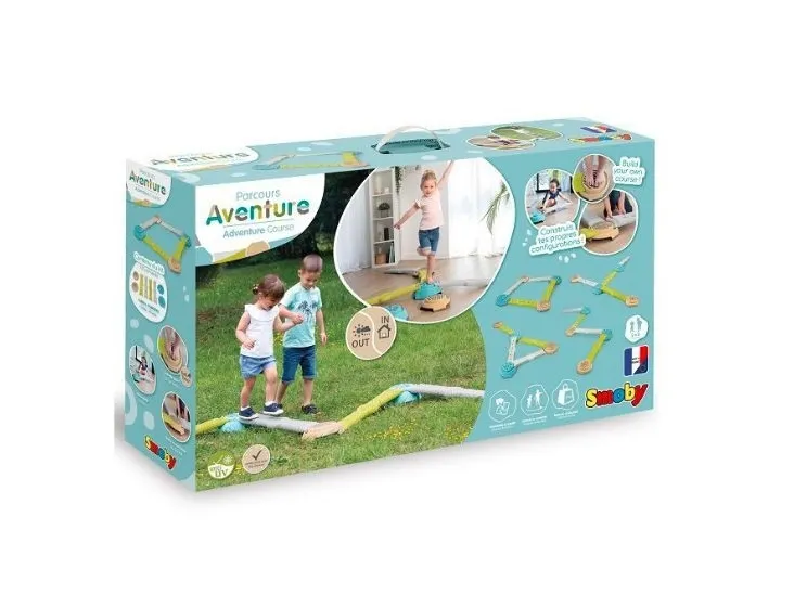 Smoby Adventure Balance Course, 2 År, 6 År, Plast, Flerfarvet
