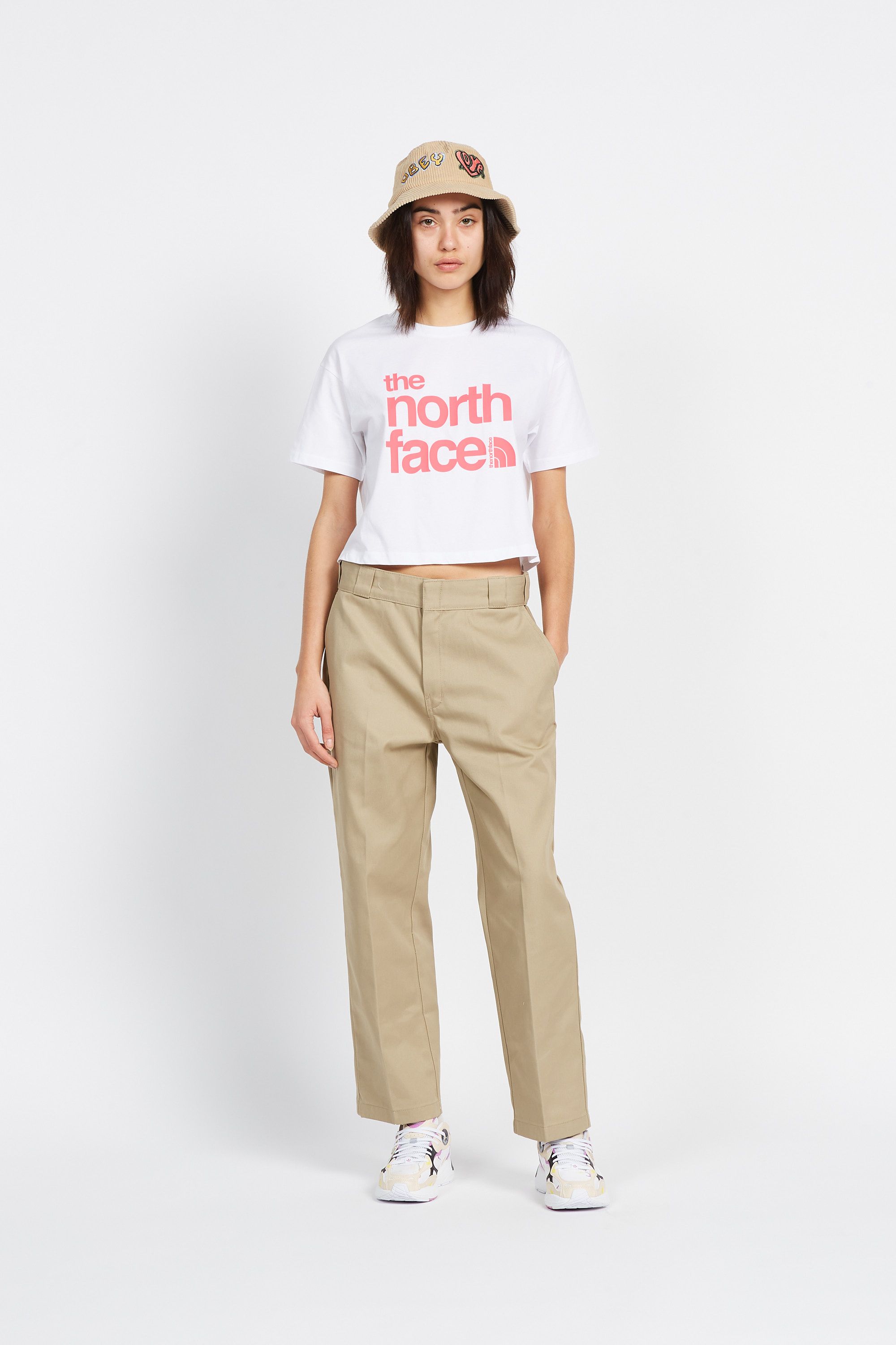 THE NORTH FACE T-shirt COORDINATES CROP Blanc