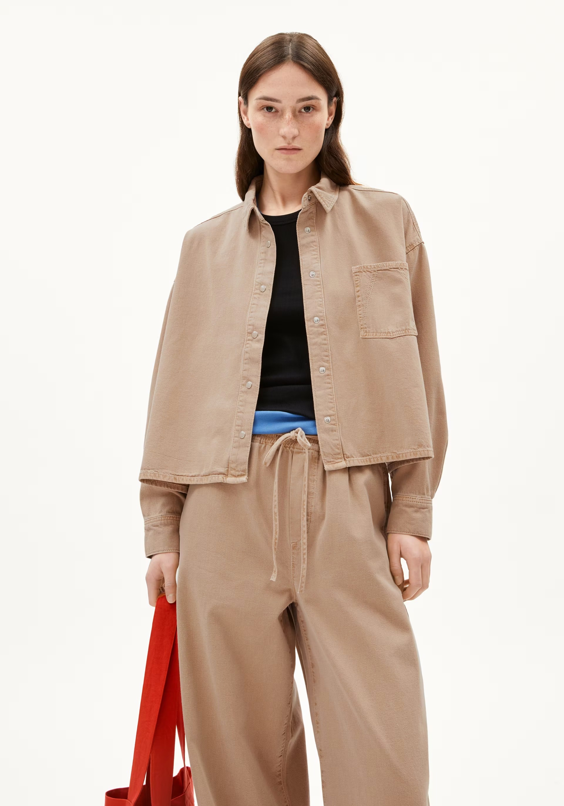 Armedangels Bluse Nalaani True Camel