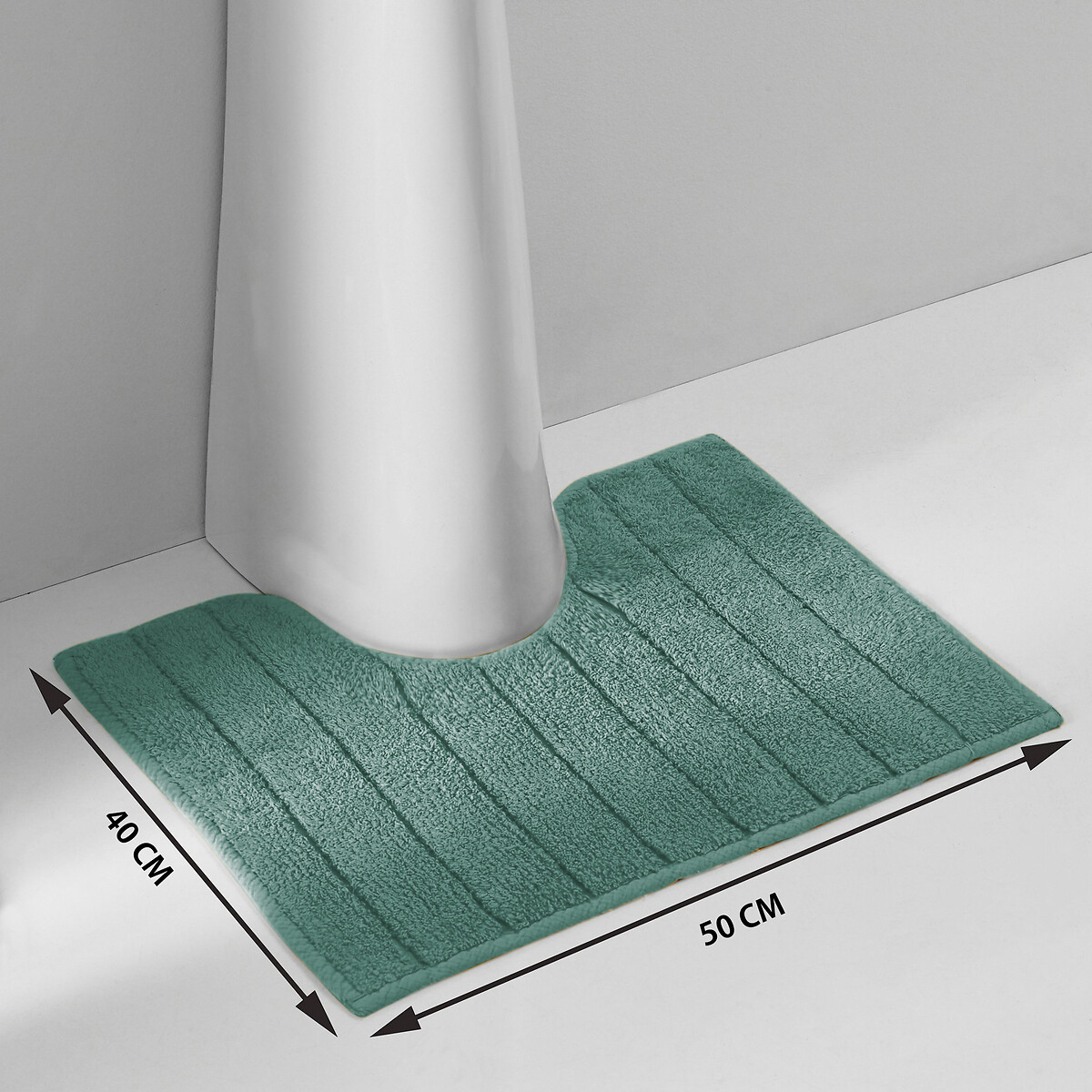 LA REDOUTE INTERIEURS<br>Tapete de banho para sanita/lavatório redondo 1300g/m2, Zavara