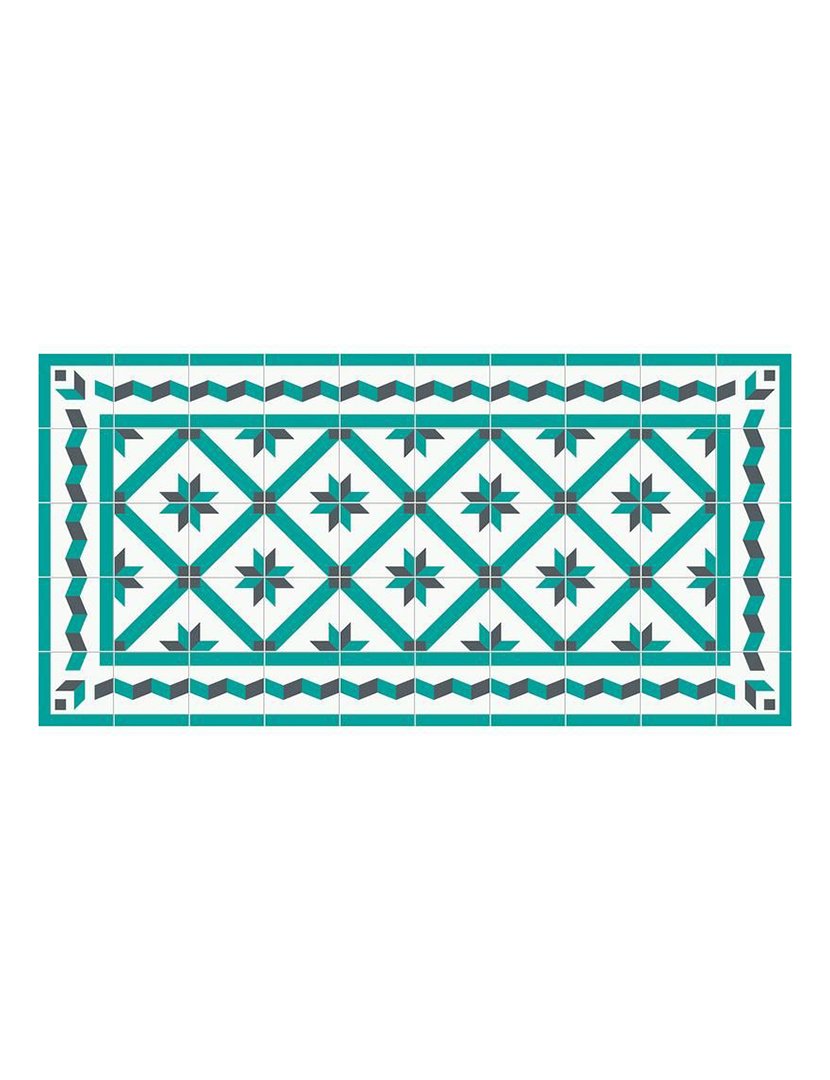 Classic Vinyl Rug 143x97cm Multicolor